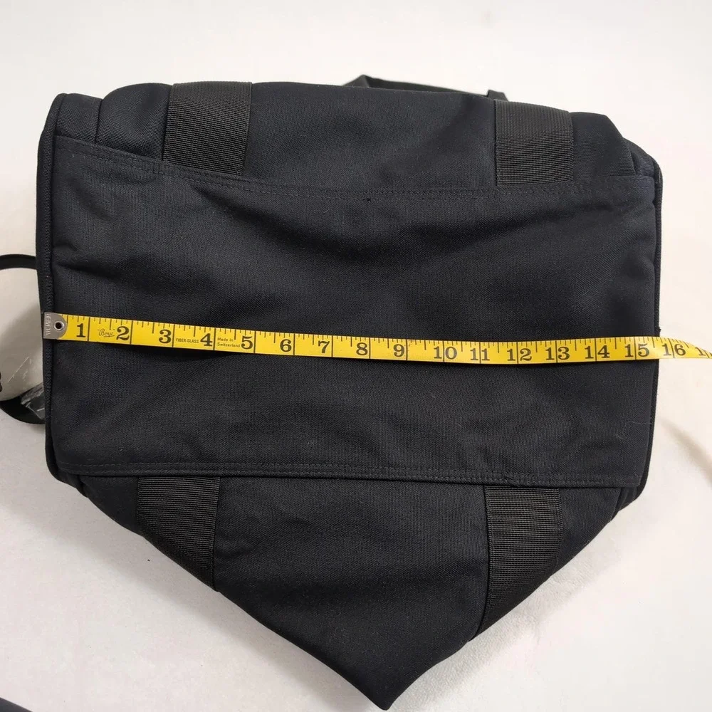 New Vintage Eddie Bauer Duffel Bag Black Nylon Carry On Travel Weekender Luggage